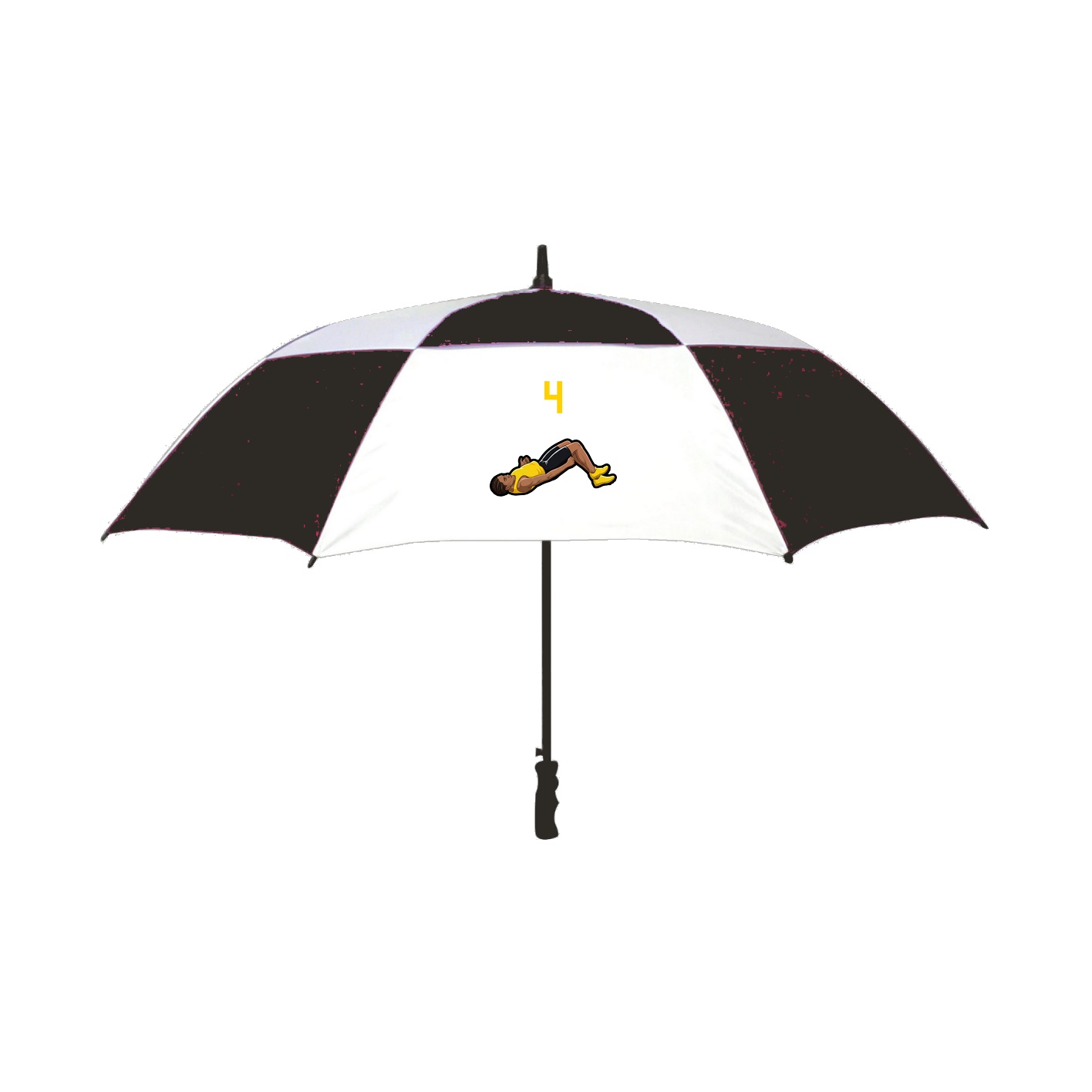 Golf Umbrella — Number Top in Black