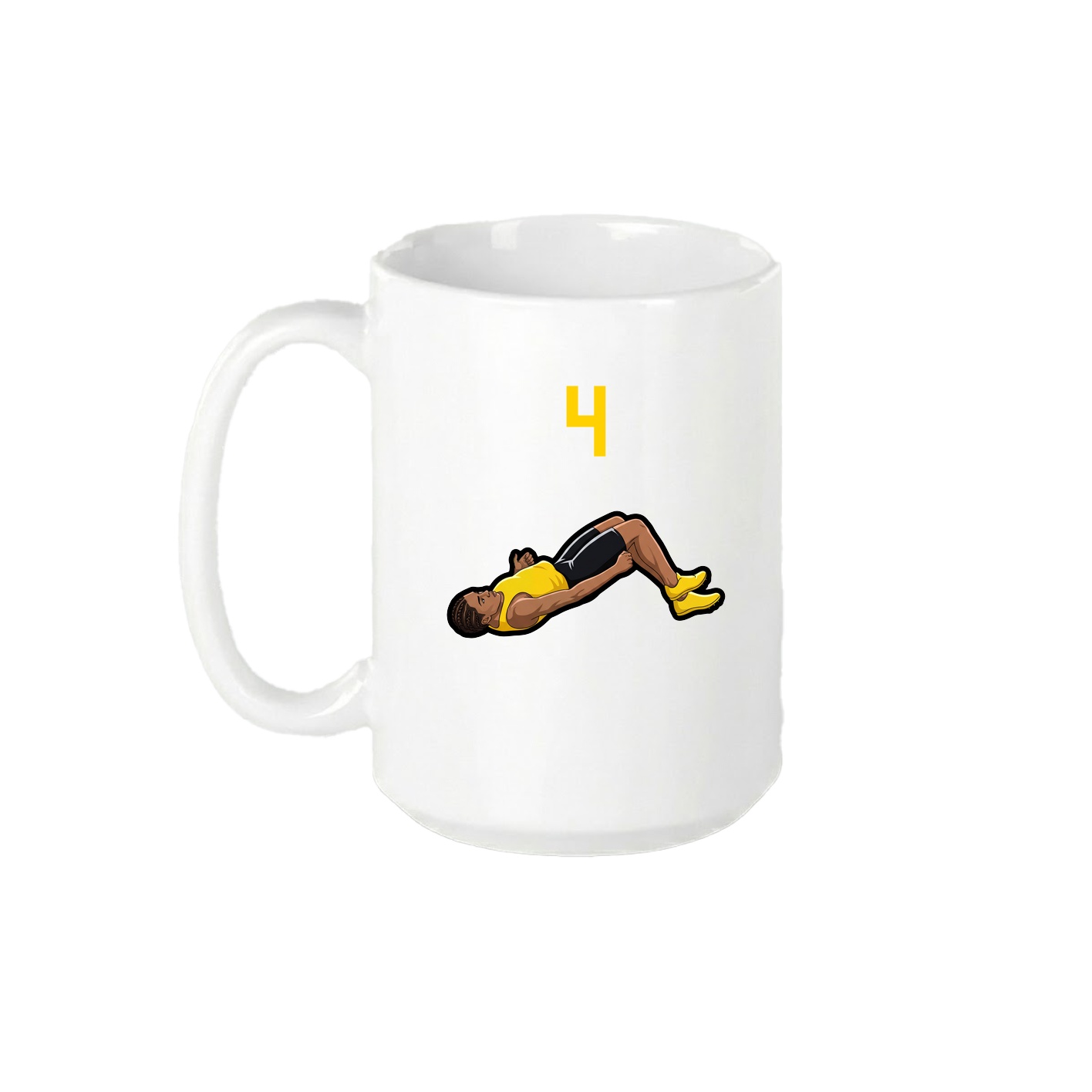 15oz Coffee Mug — Number Top in White