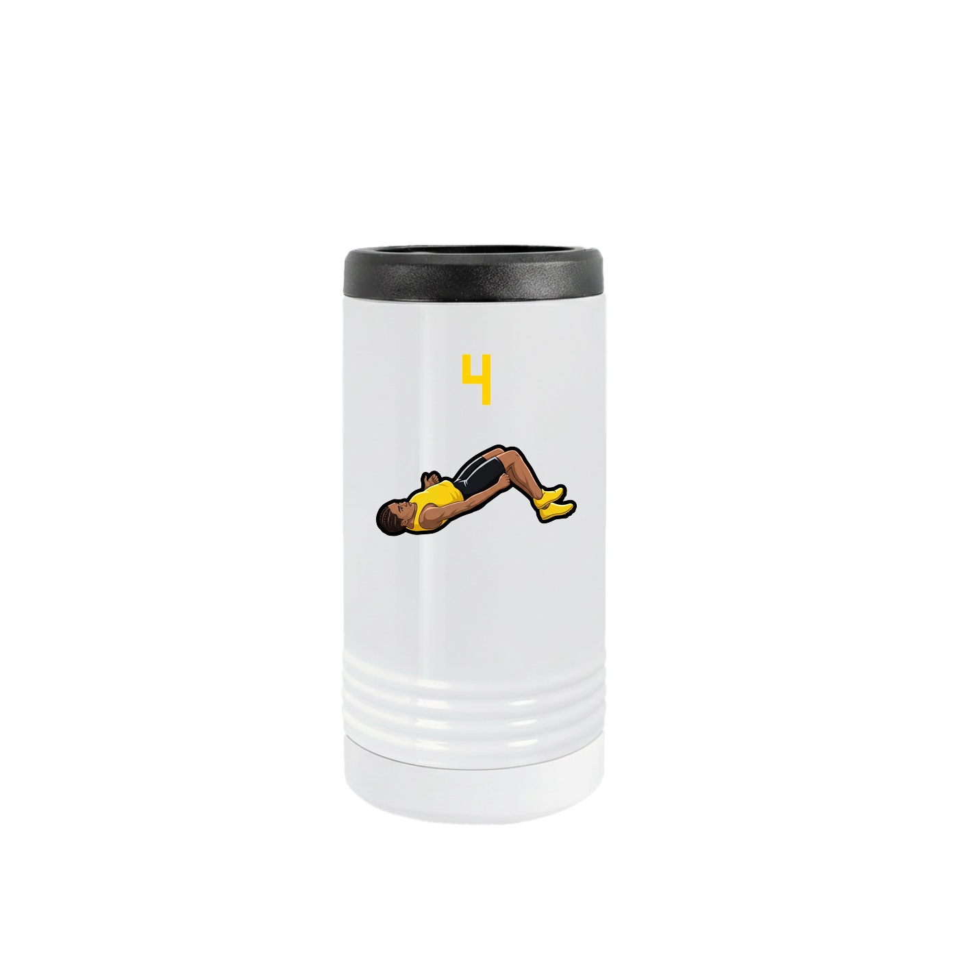 Slim Beverage Holder — Number Top in White