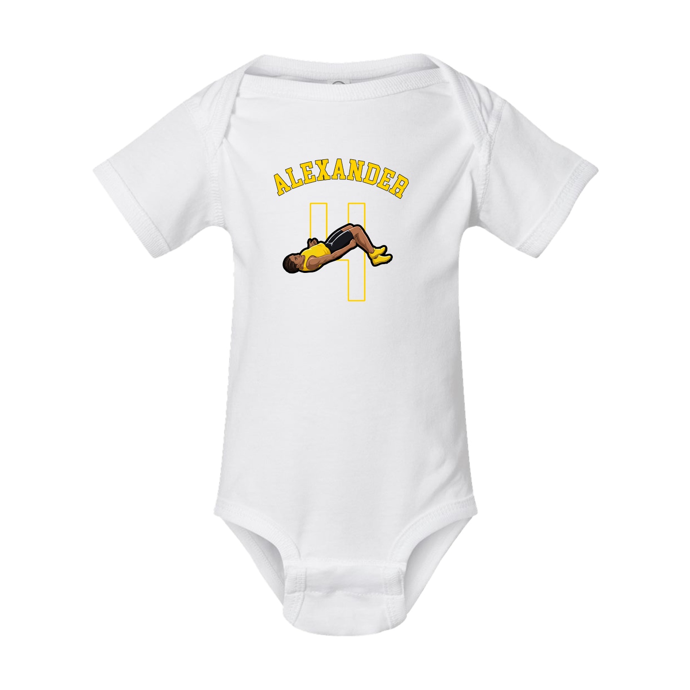 Baby Onesie — Shirsey Arch in White