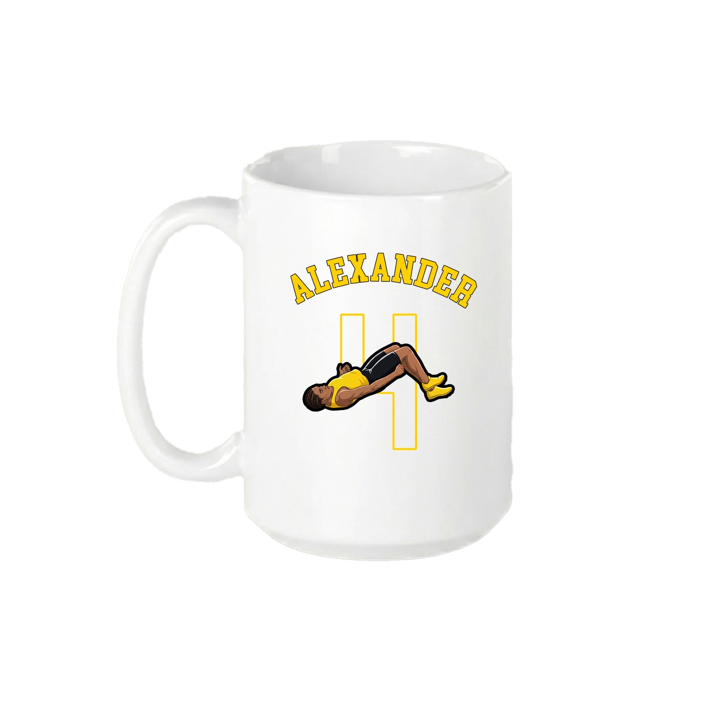15oz Coffee Mug — Shirsey Arch in White