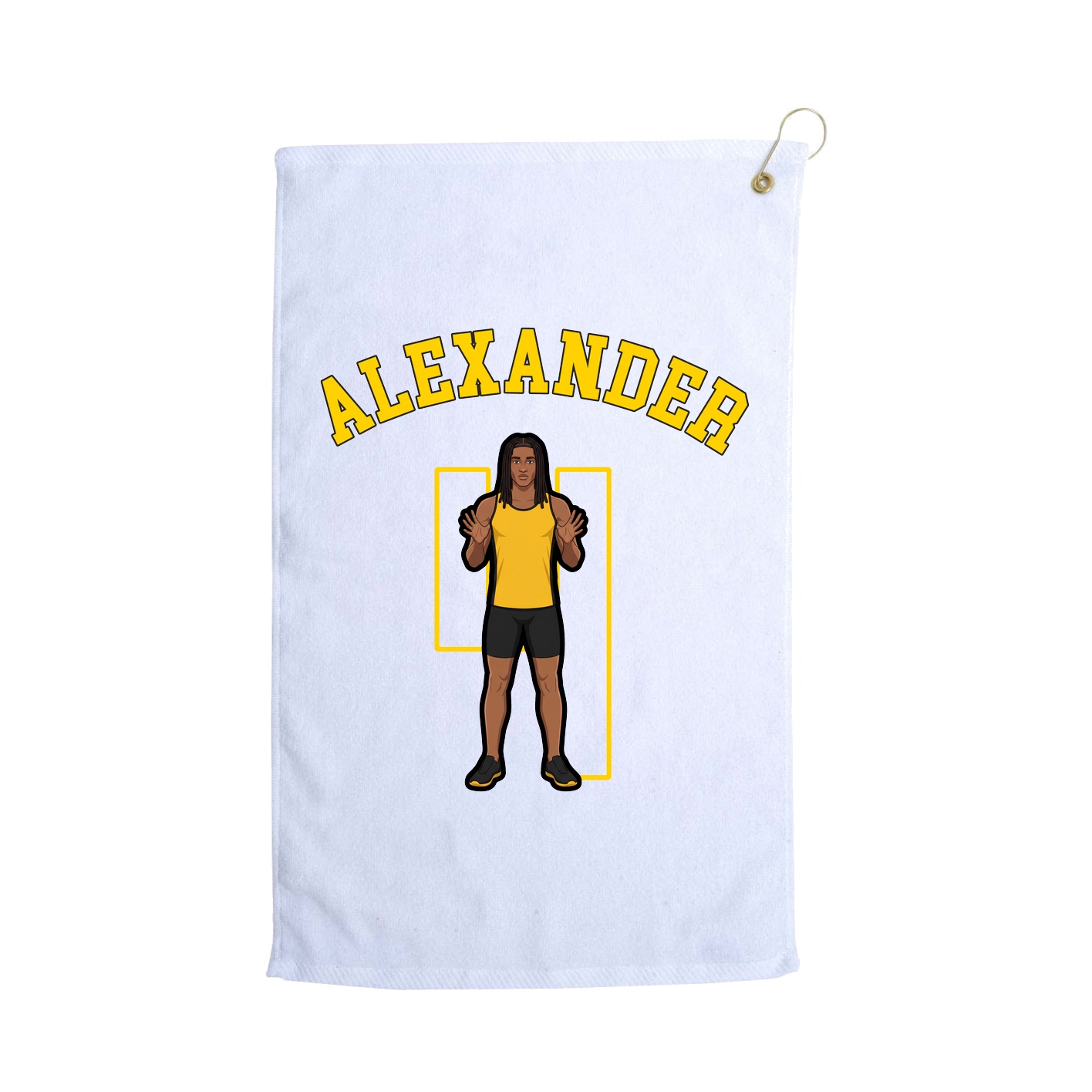 Golf Towel — Shirsey Arch in White