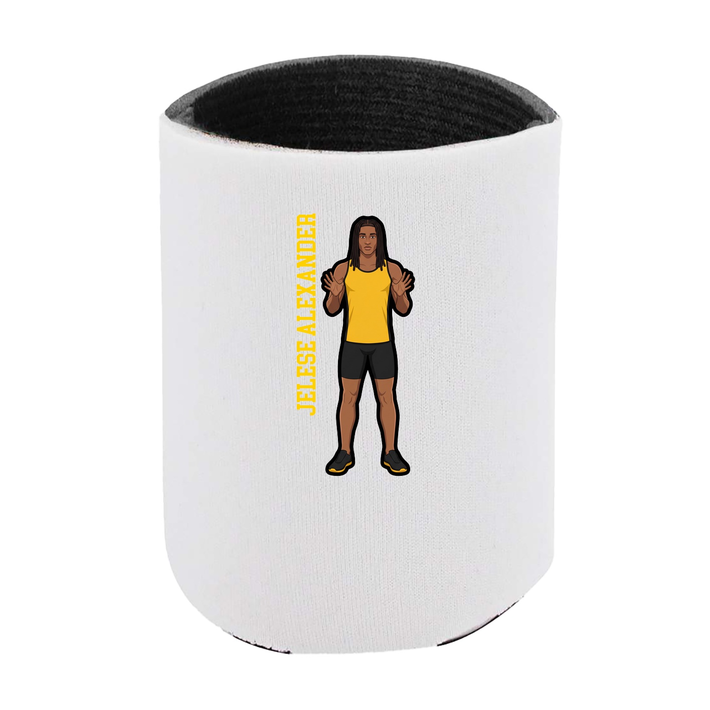 Can Holder — Name Vertical in White