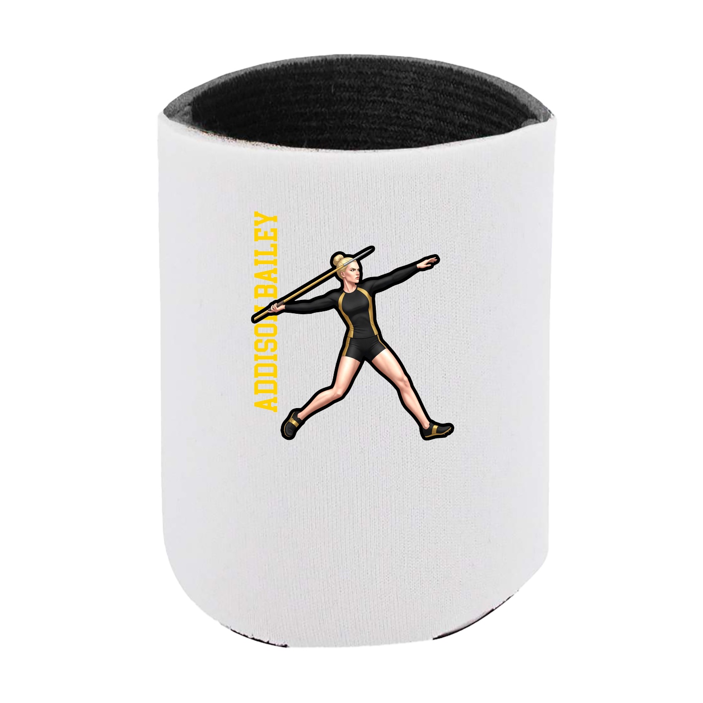Can Holder — Name Vertical in White