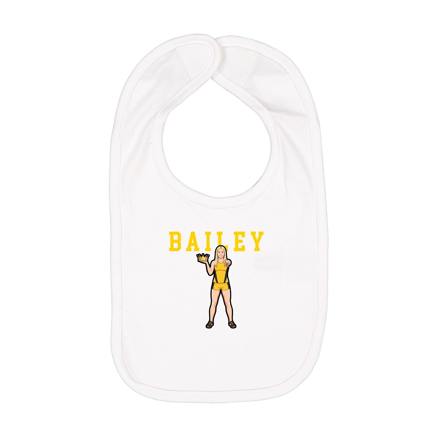 Infant Bib — Shirsey in White