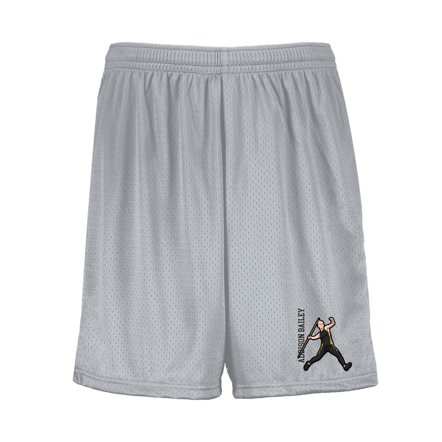 Shorts — Name Vertical in Silver