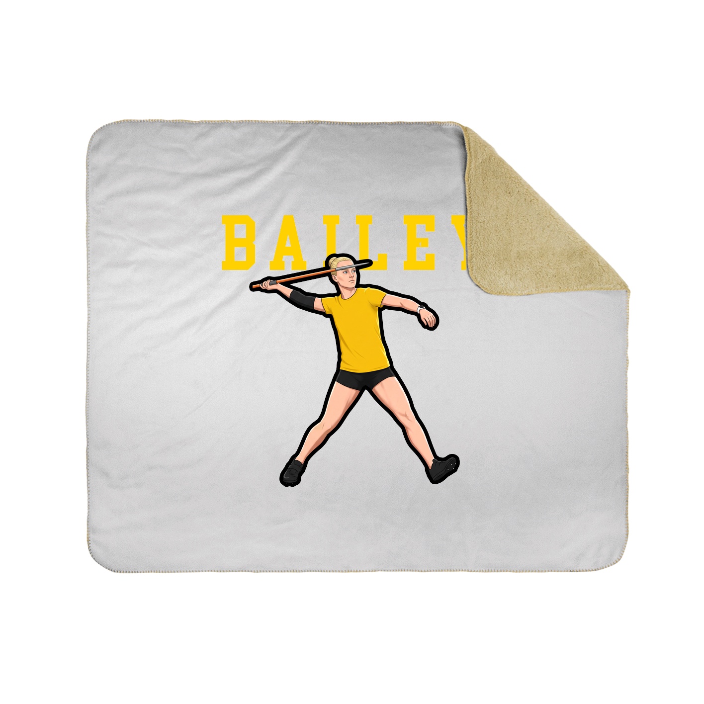 Throw Blanket — Shirsey in White