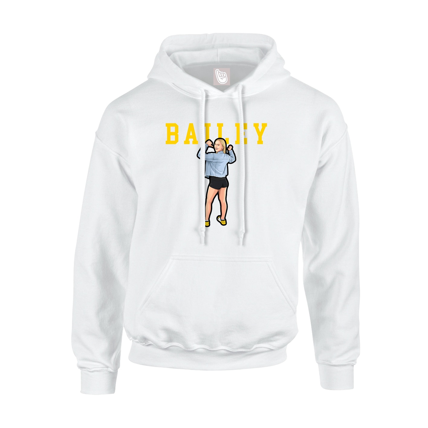 Hoodie — Shirsey in White