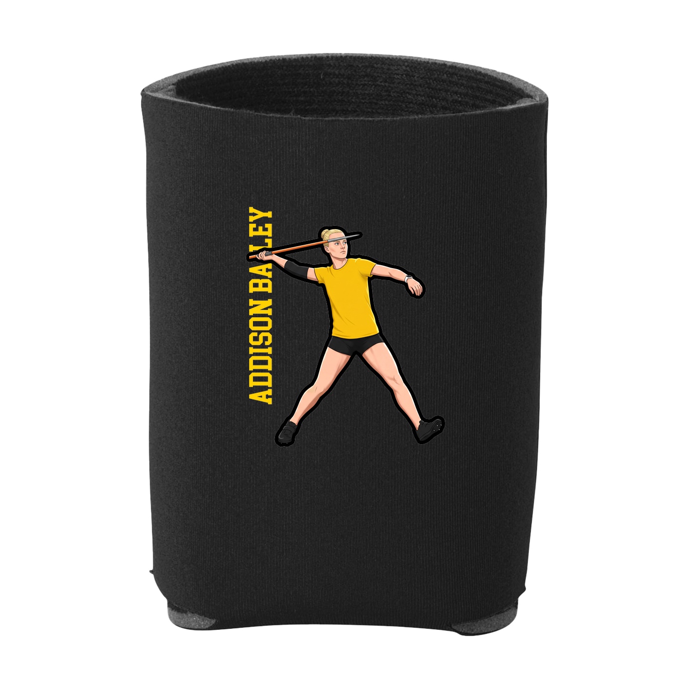 Can Holder — Name Vertical in Black