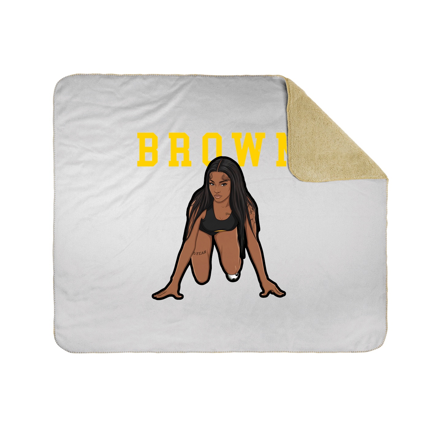 Throw Blanket — Shirsey in White