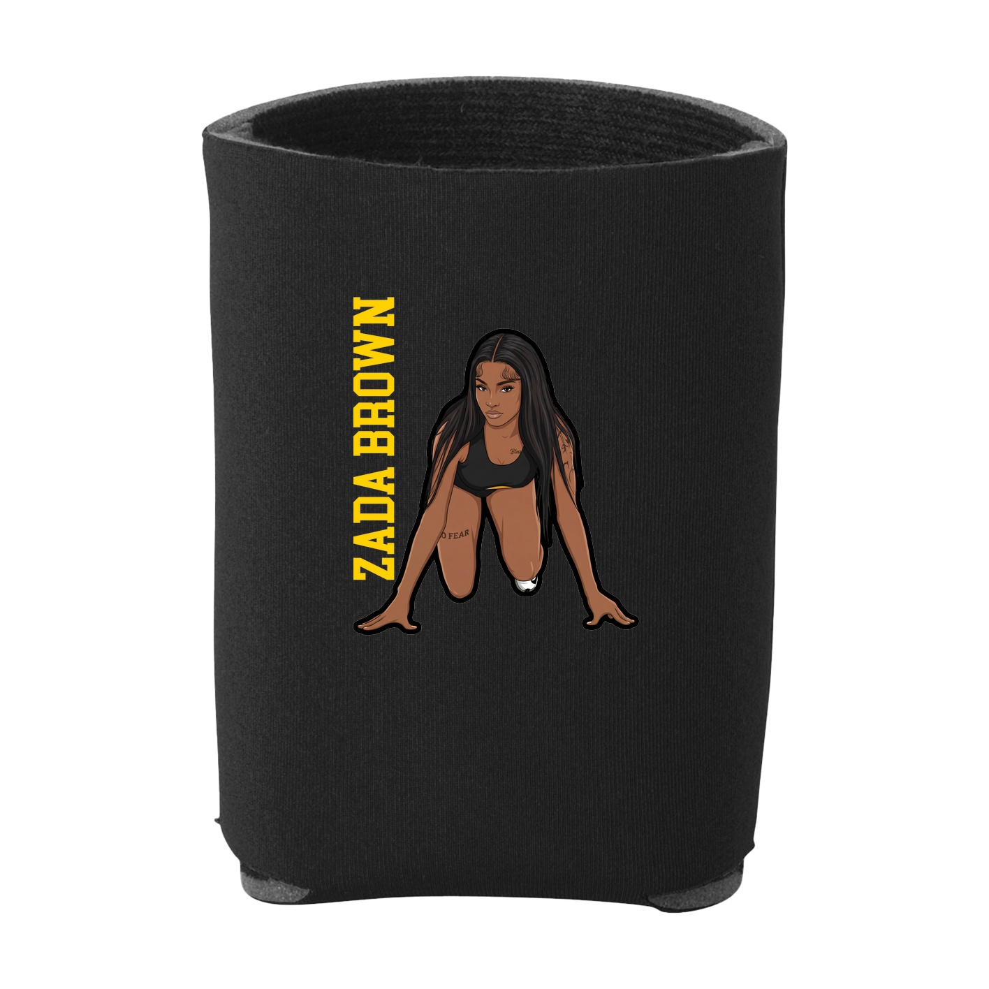 Can Holder — Name Vertical in Black