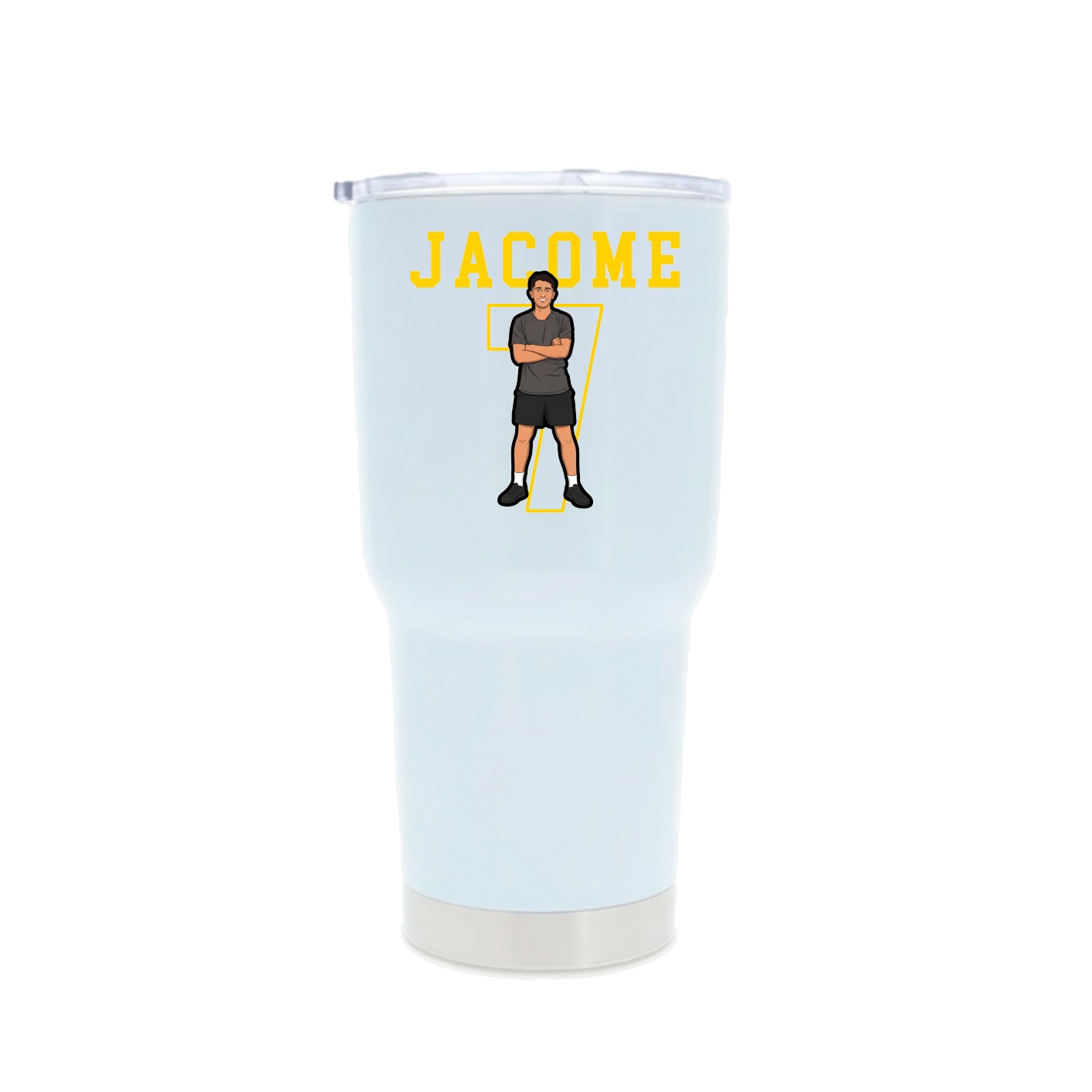 30oz Stainless Steel Tumbler — Shirsey in White
