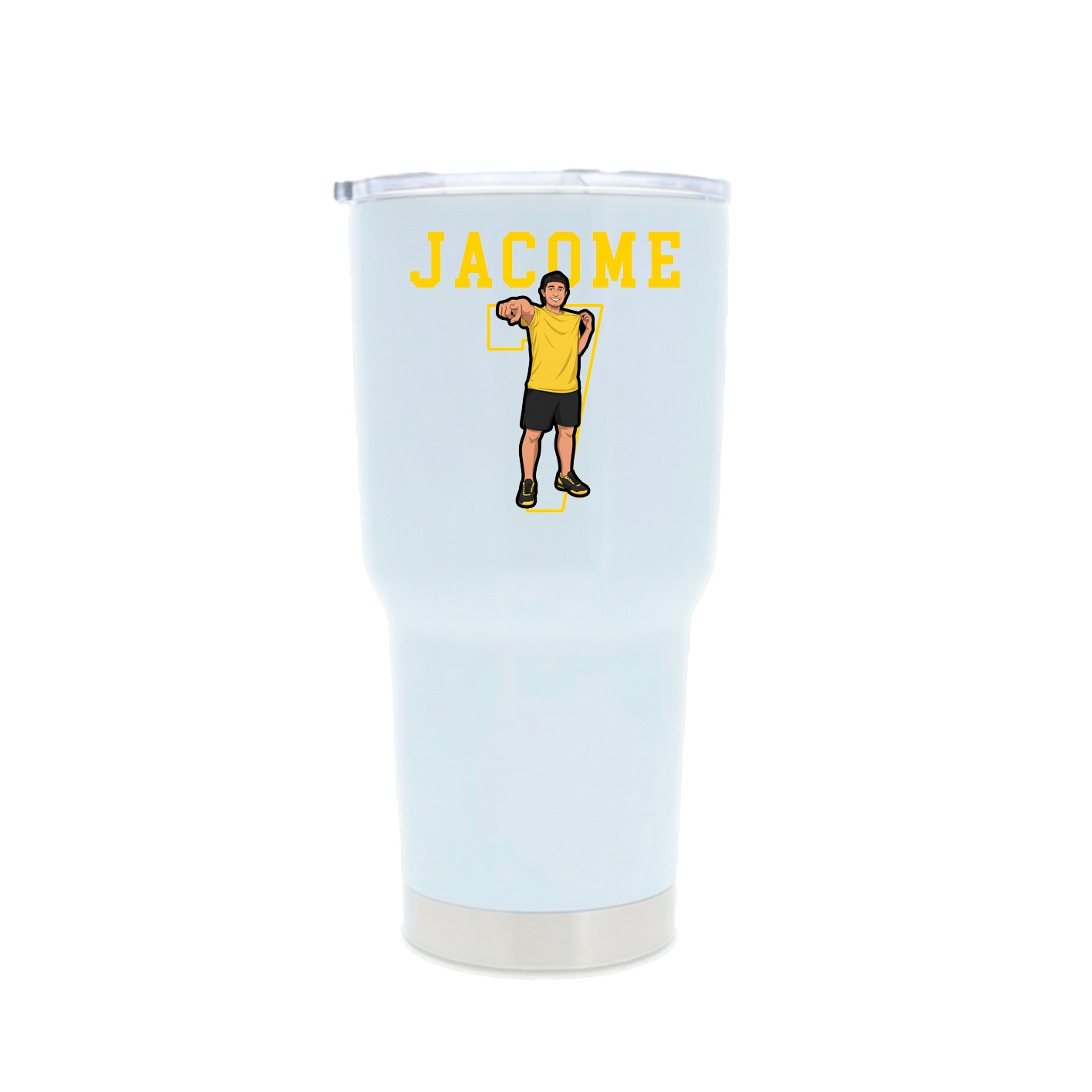 30oz Stainless Steel Tumbler — Shirsey in White