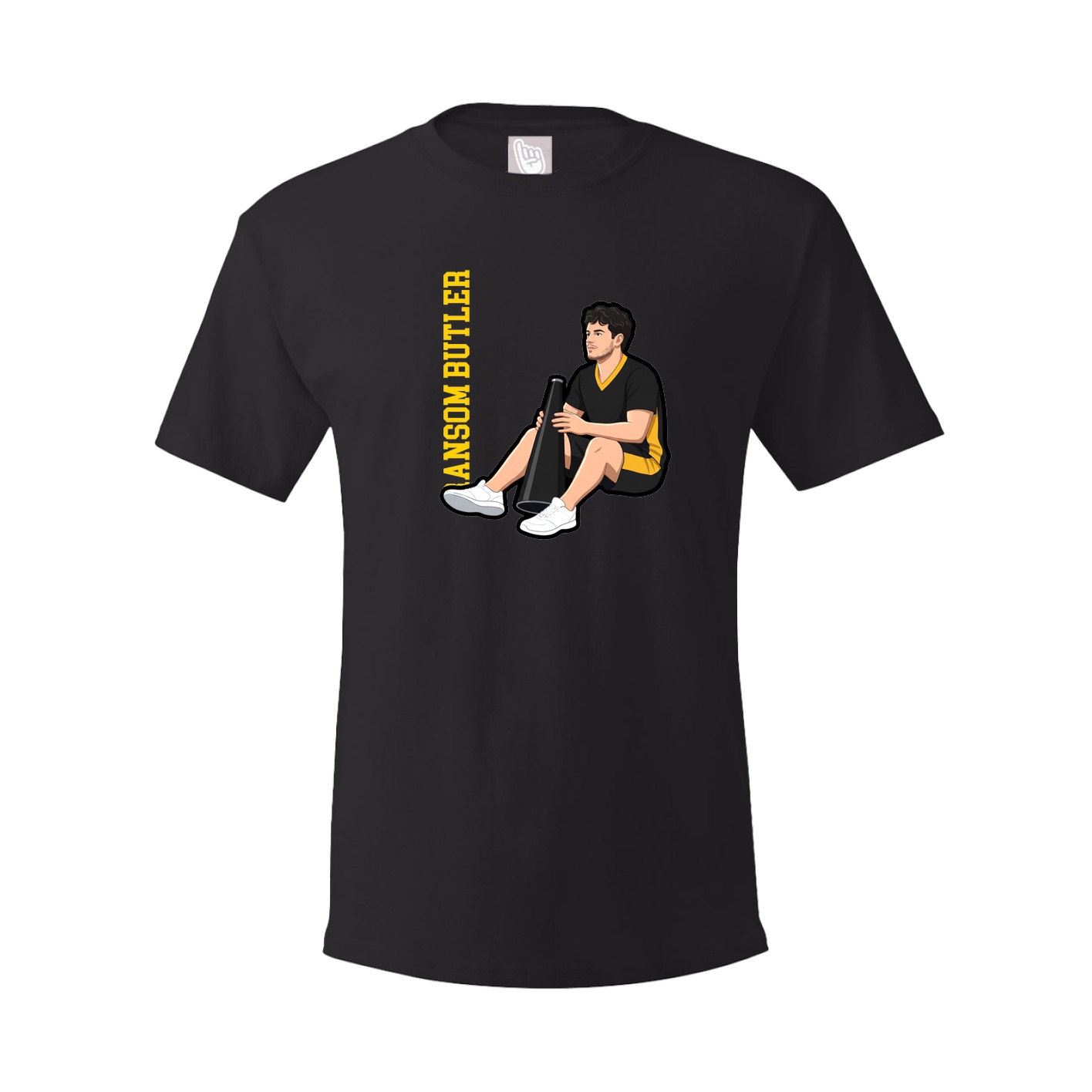 Tee — Name Vertical in Black
