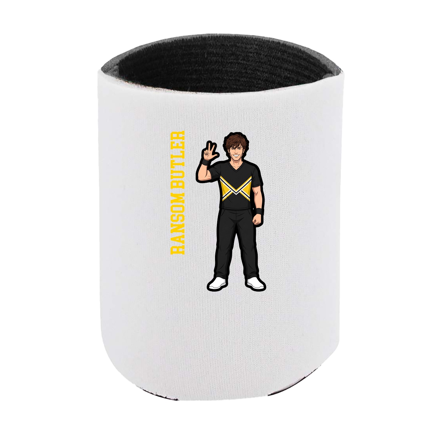 Can Holder — Name Vertical in White