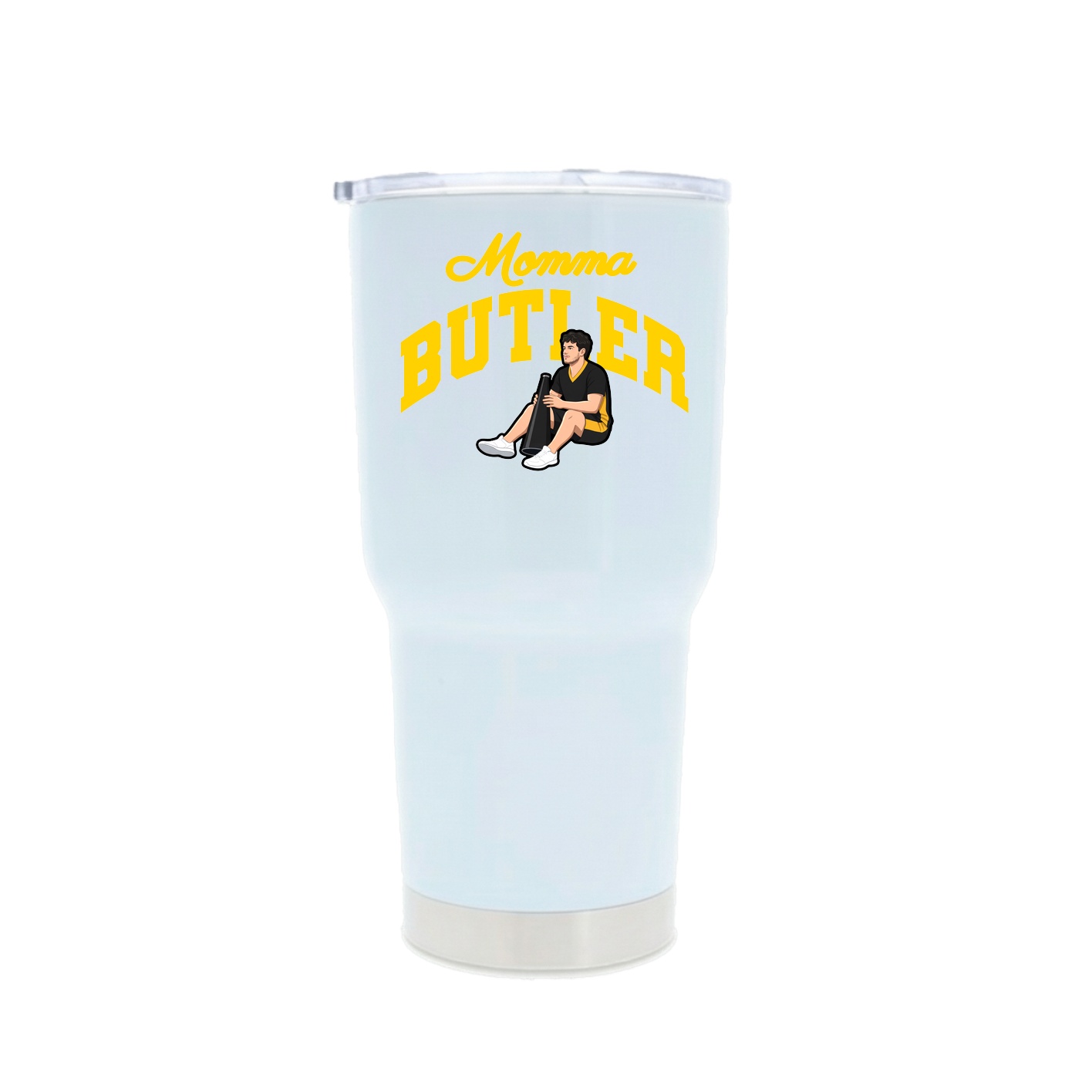 30oz Stainless Steel Tumbler — Mothers Day Arch in White