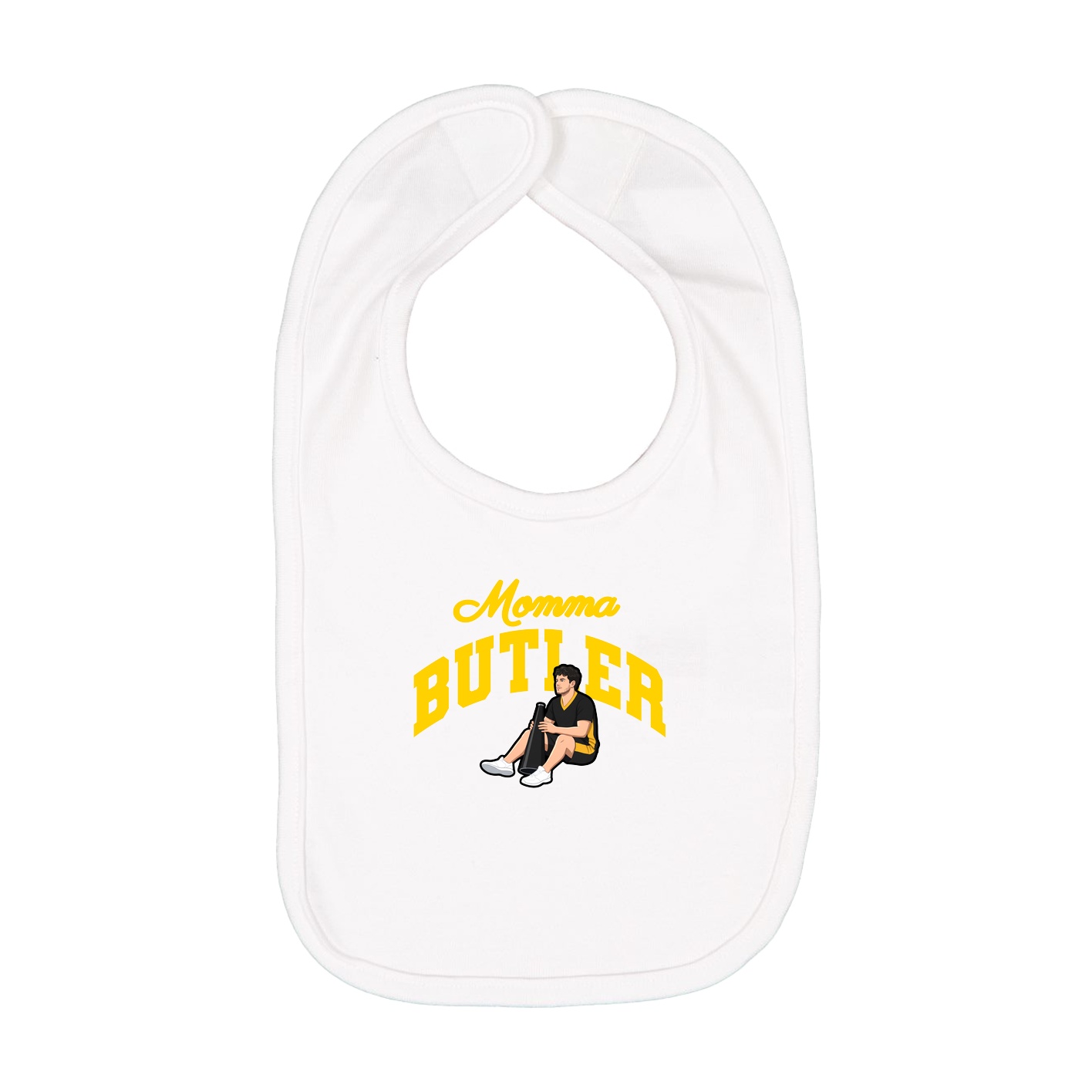 Infant Bib — Mothers Day Arch in White