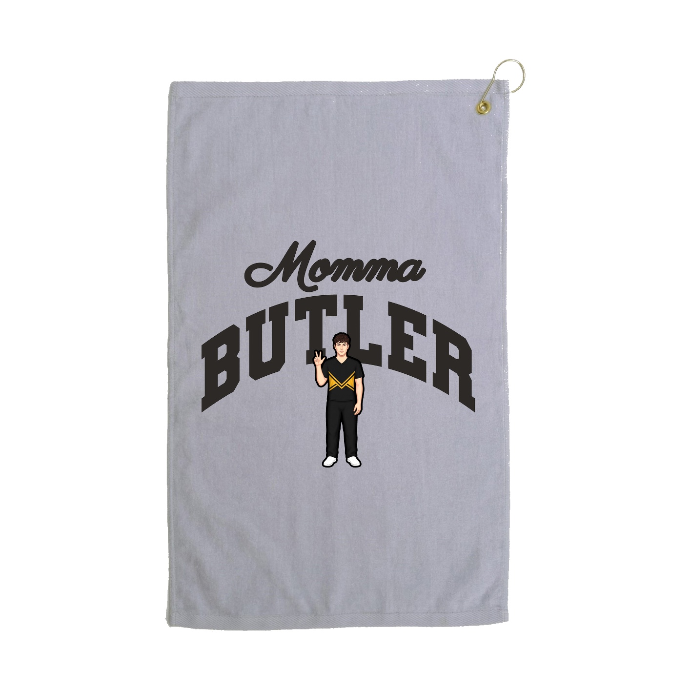 Golf Towel — Mothers Day Arch in Grey