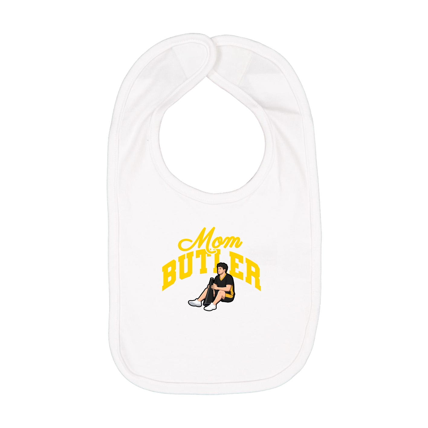 Infant Bib — Mothers Day Arch in White
