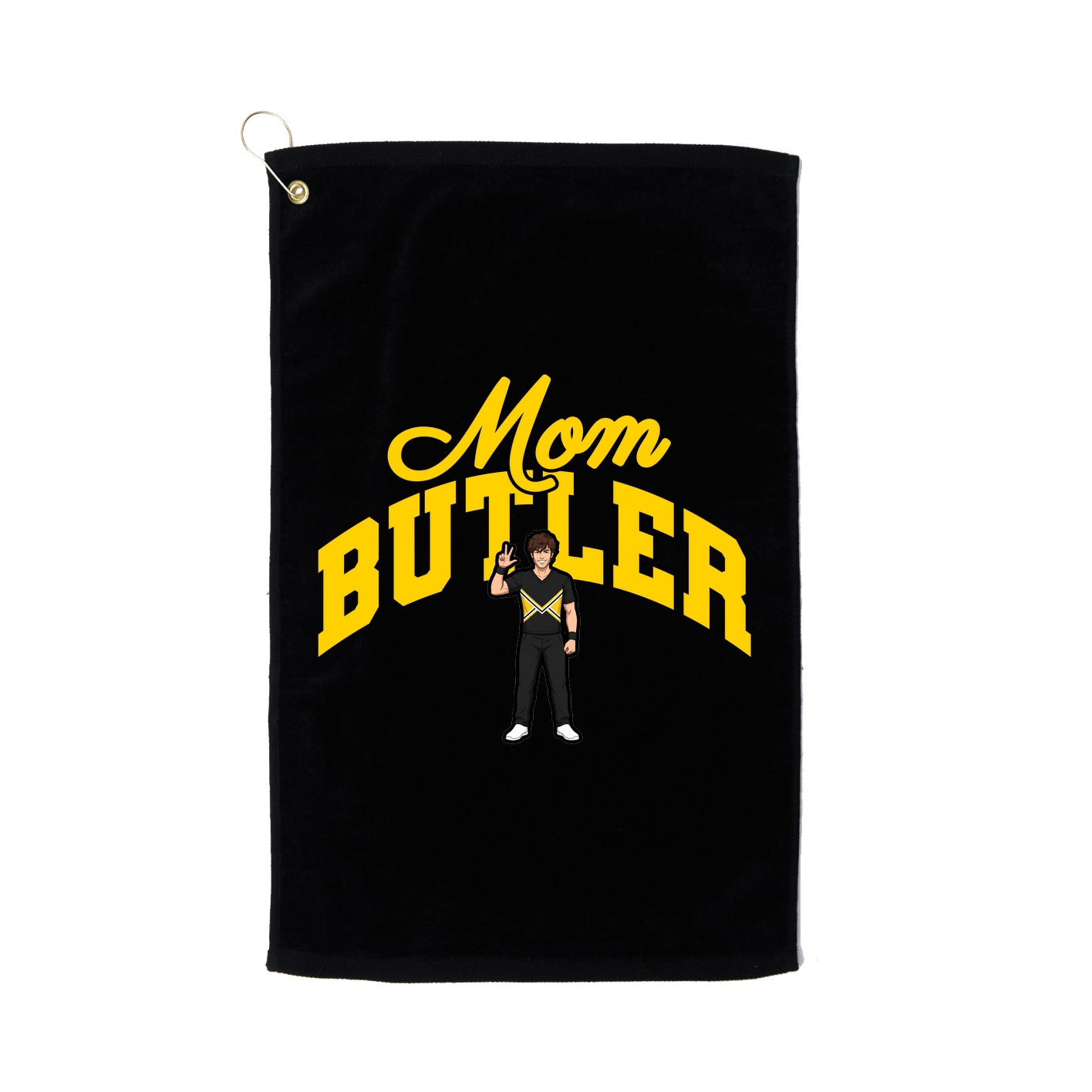 Golf Towel — Mothers Day Arch in Black