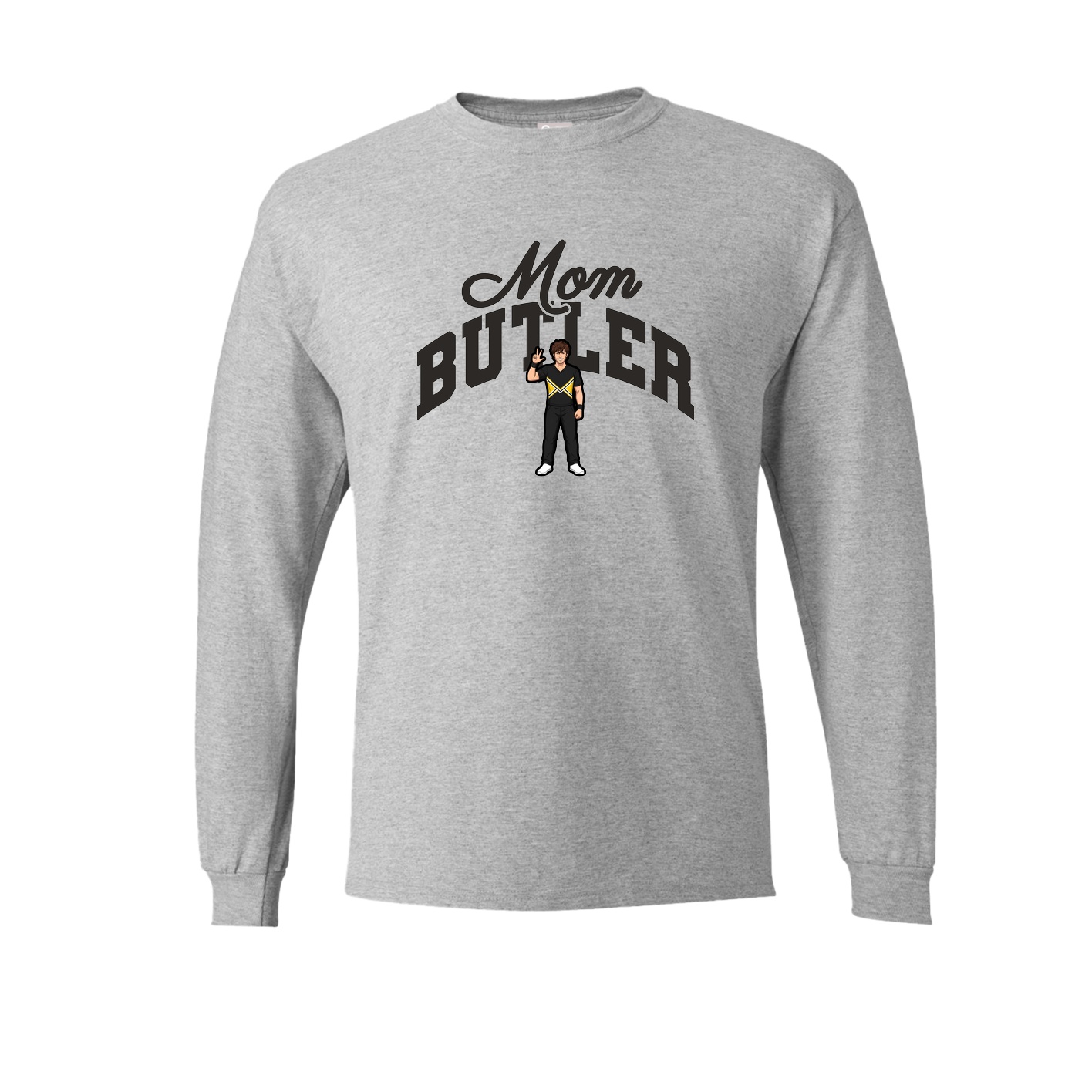 Long Sleeve Tee — Mothers Day Arch in Grey