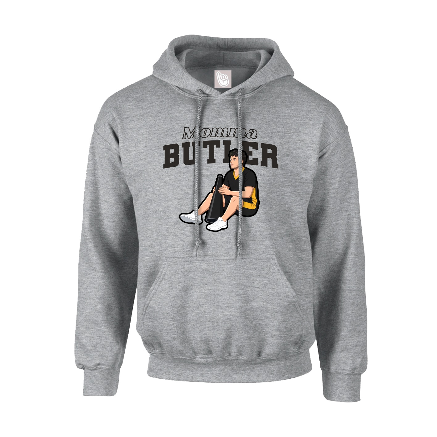 Hoodie — Mothers Day Block in Grey