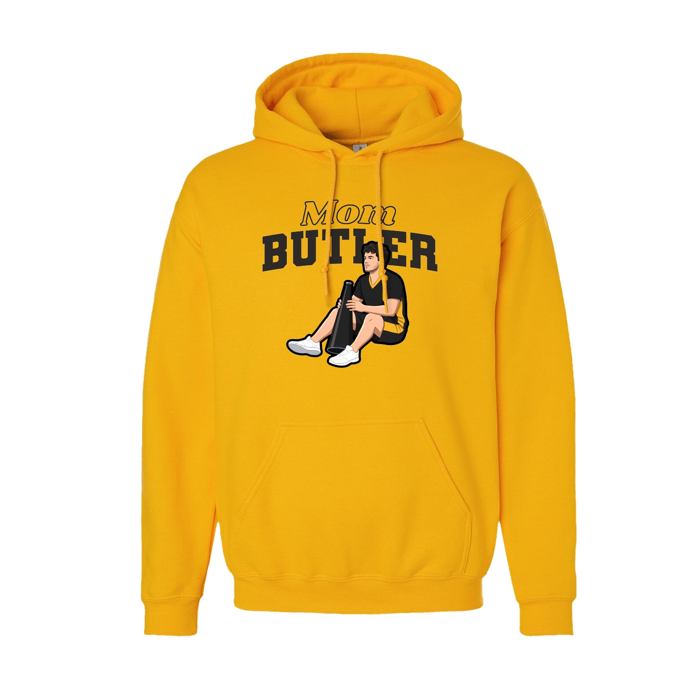Youth Hoodie — Mothers Day Block in Gold