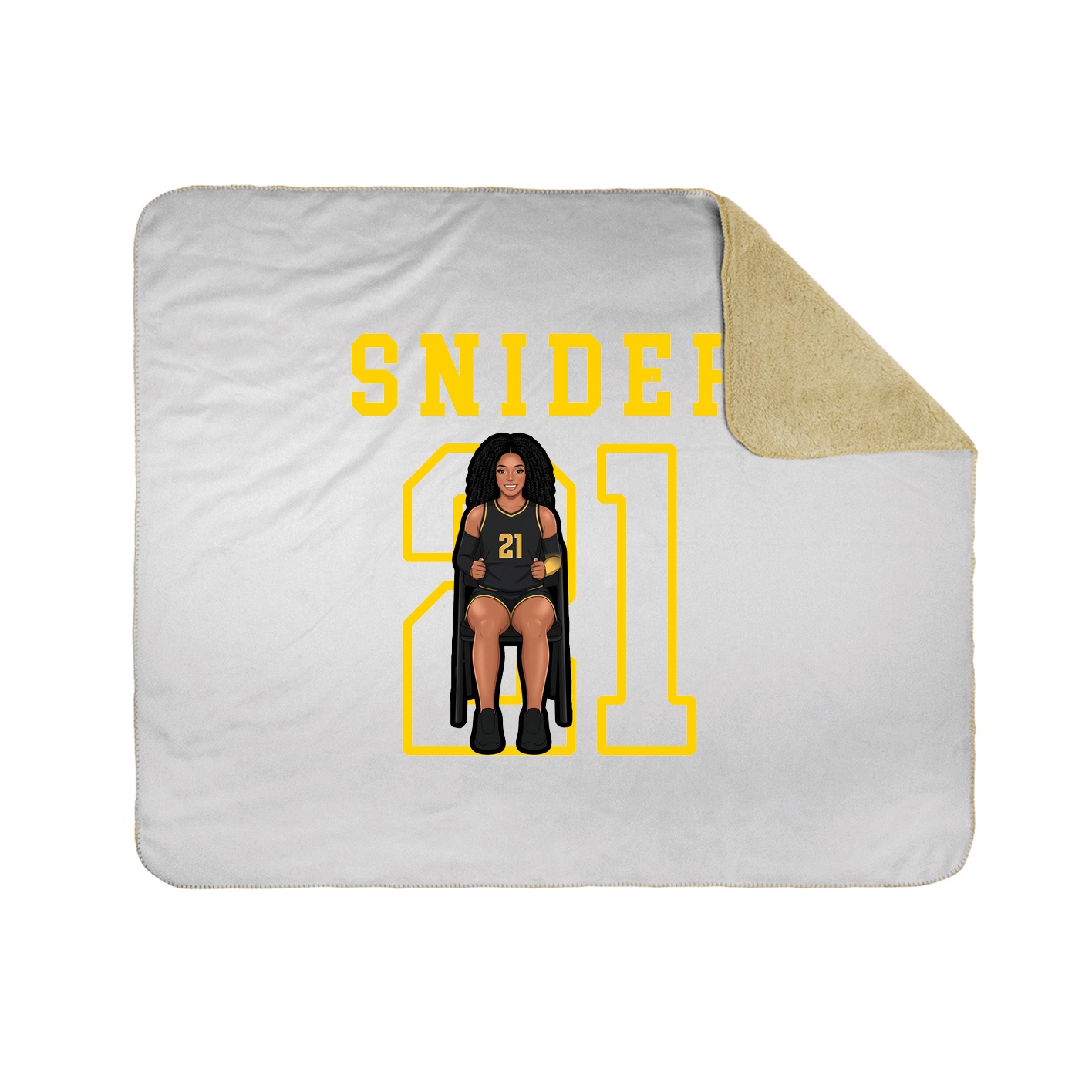 Throw Blanket — Shirsey in White