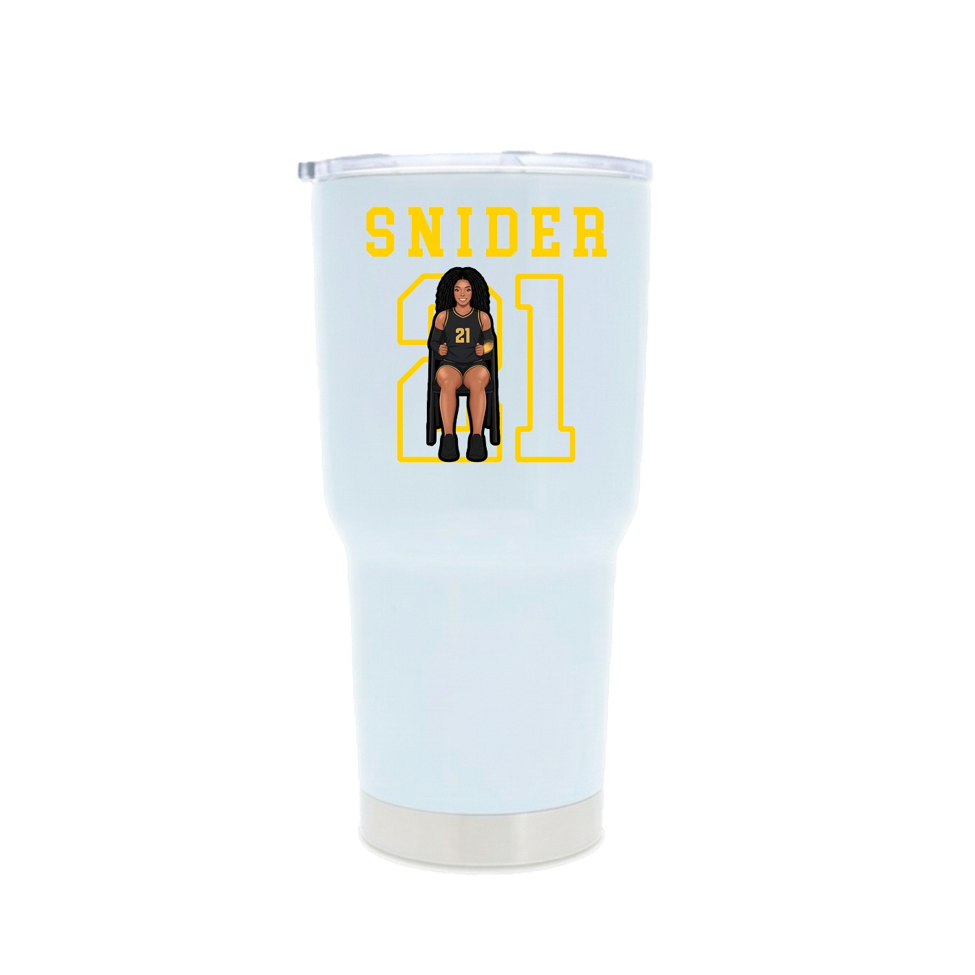 30oz Stainless Steel Tumbler — Shirsey in White