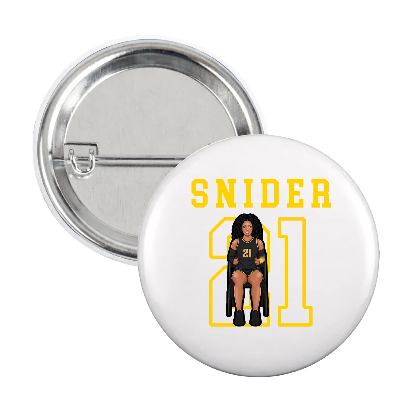 Game Day Button — Shirsey in White