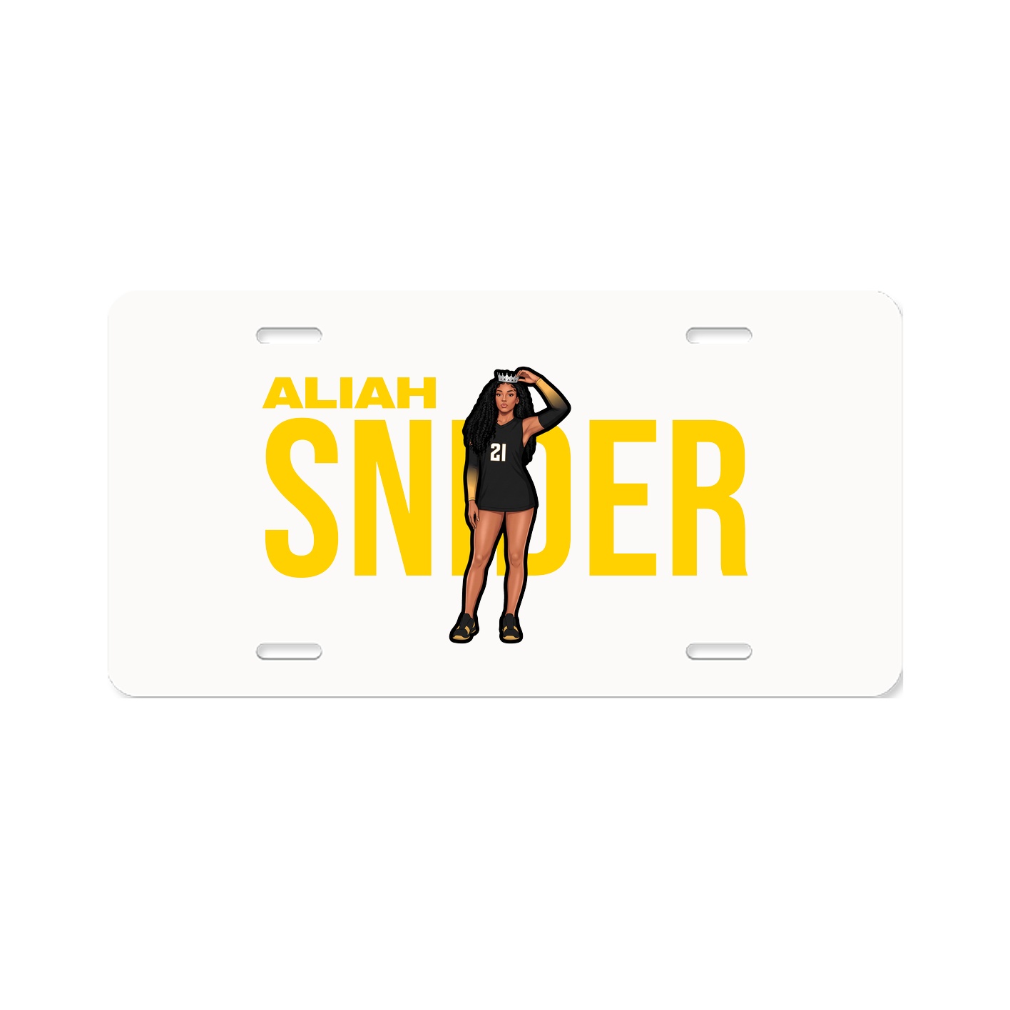 License Plate — Player Name in Classic