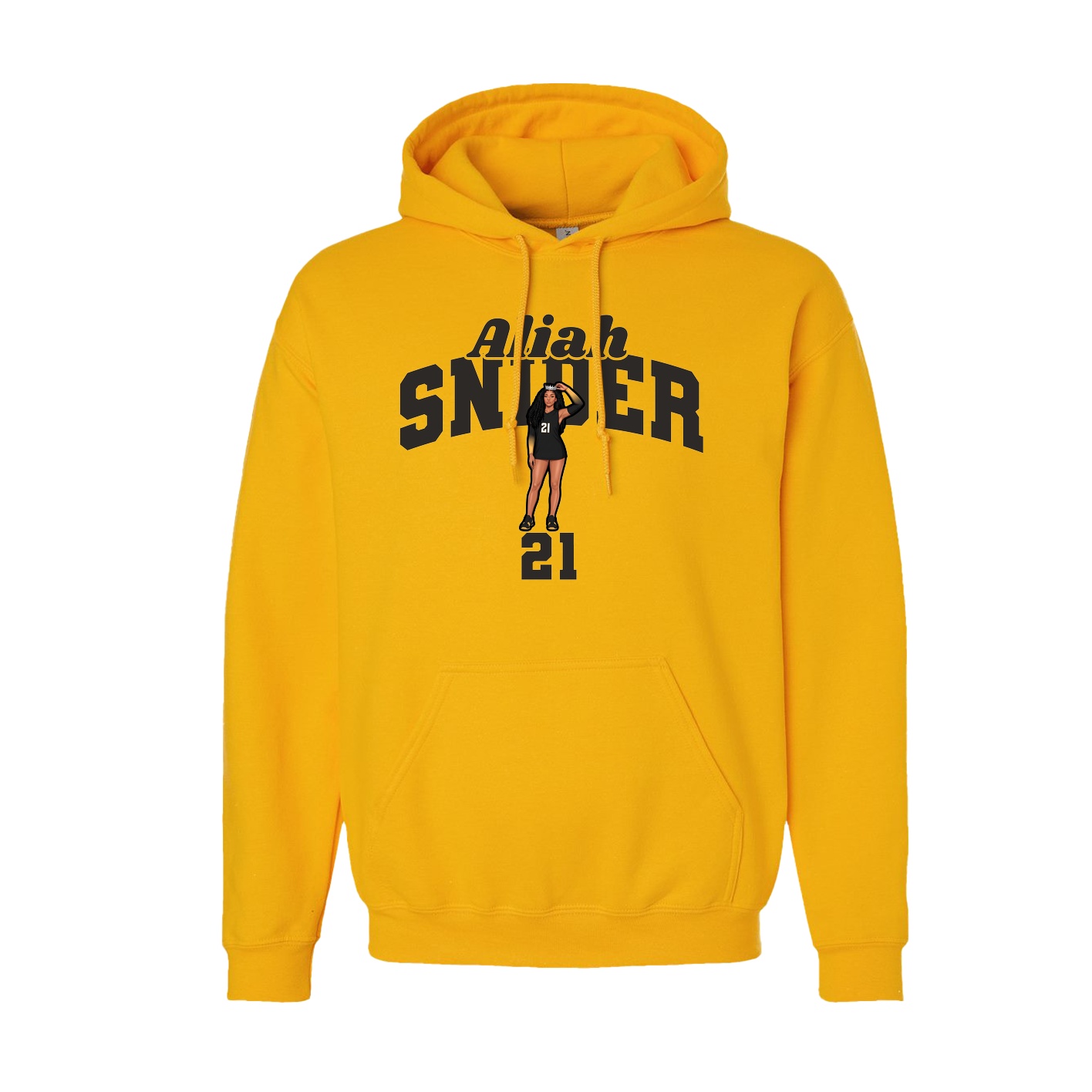 Youth Hoodie — Signature Arch in Gold