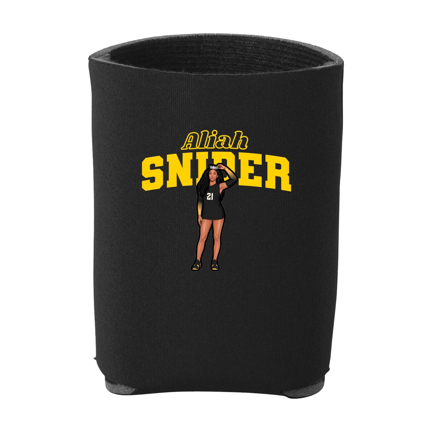 Can Holder — Name Arch in Black