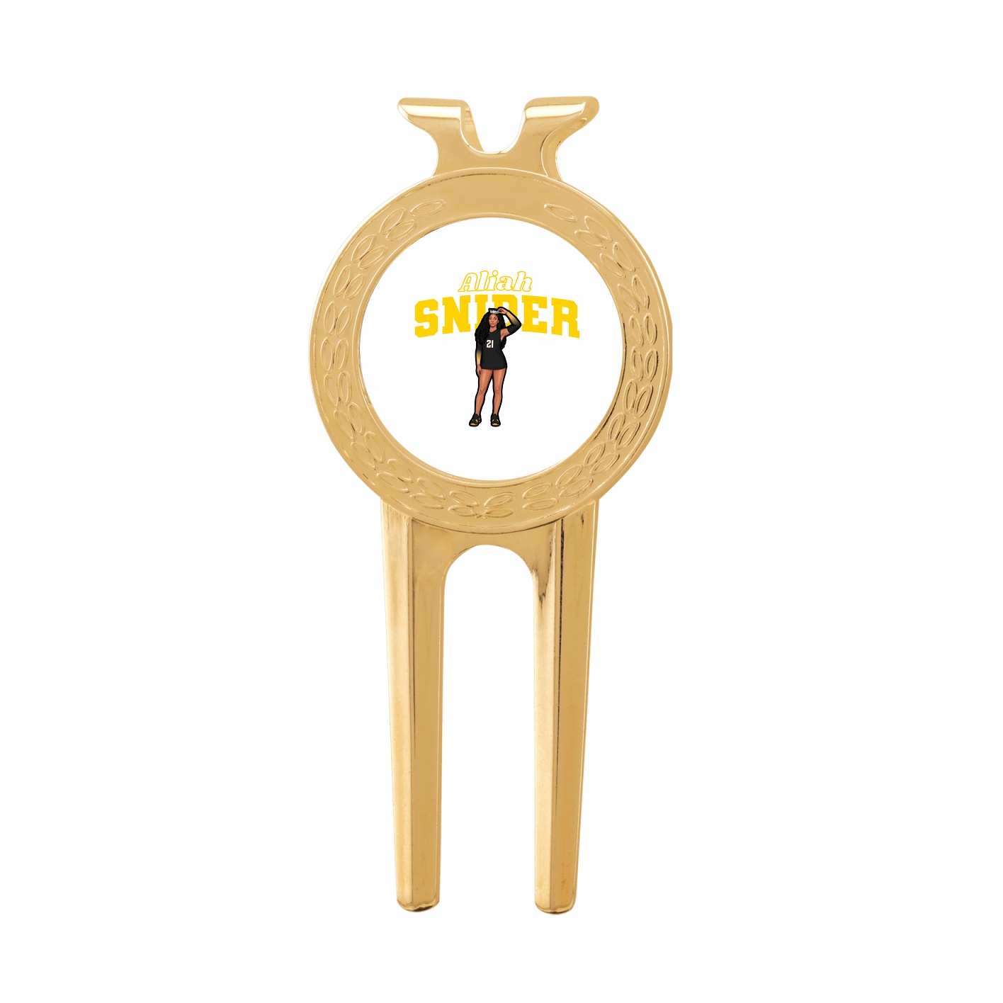 Divot Tool with Ball Marker — Name Arch in Classic