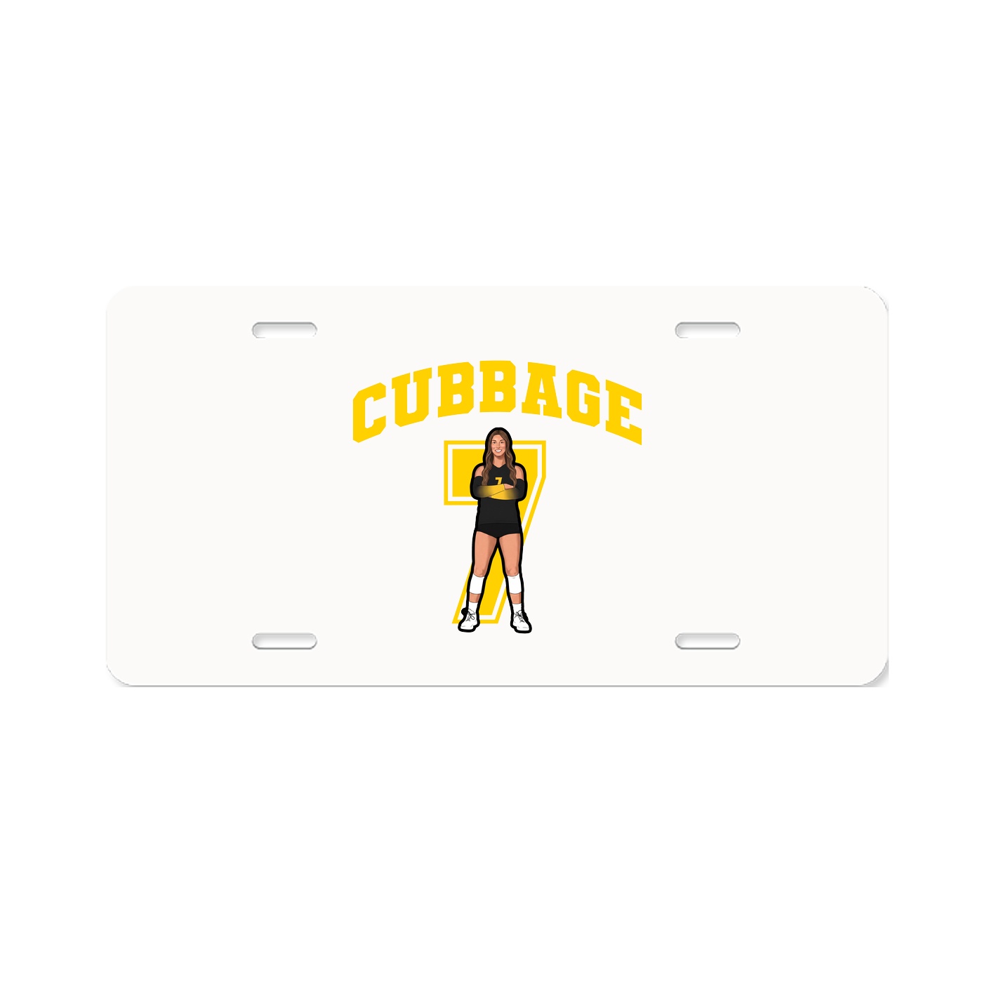 License Plate — Number in Classic