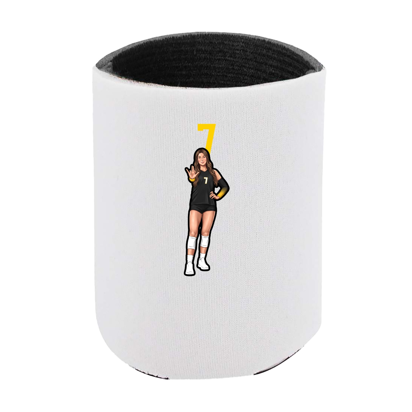 Can Holder — Number Top in White