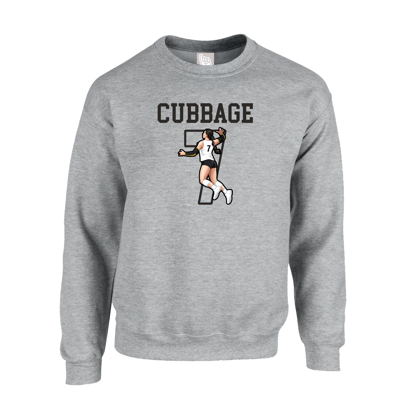 Fleece Crew — Shirsey in Grey