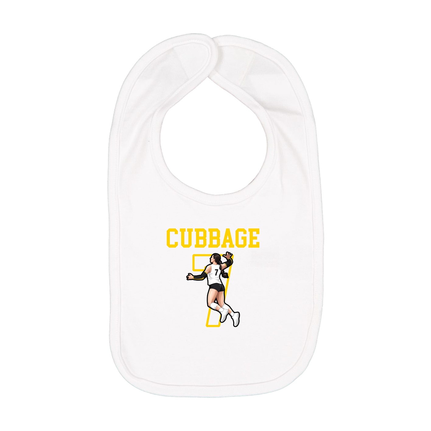 Infant Bib — Shirsey in White