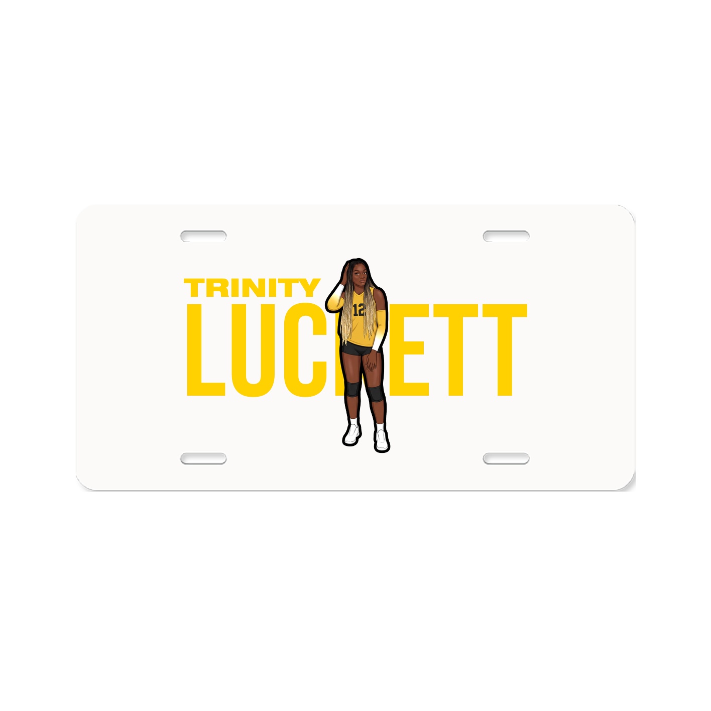 License Plate — Player Name in Classic