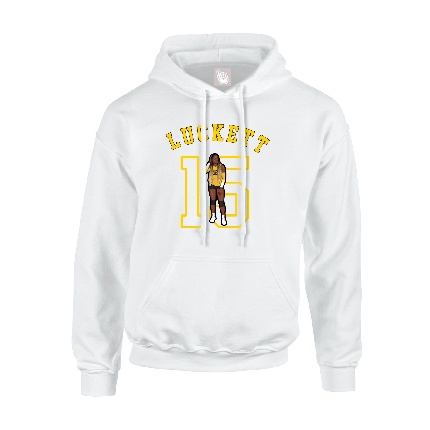 Hoodie — Shirsey Arch in White