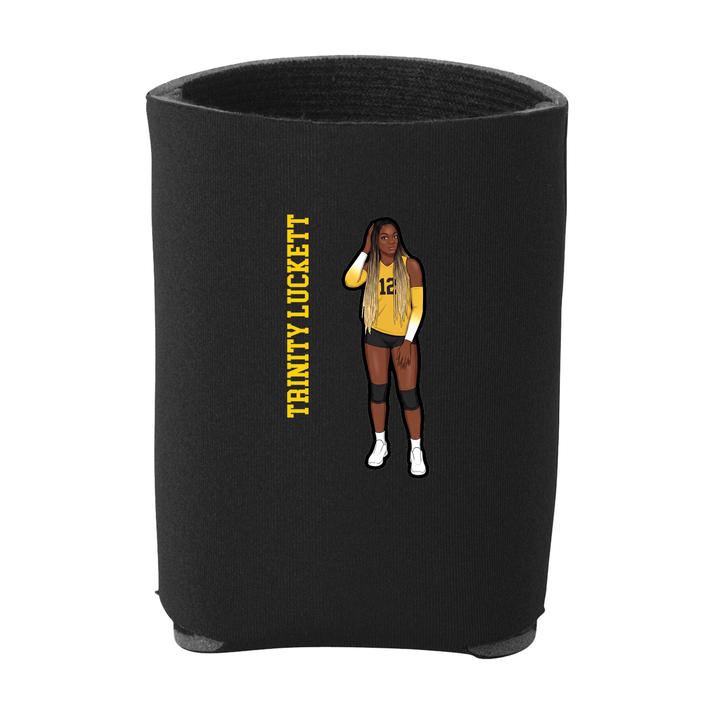 Can Holder — Name Vertical in Black