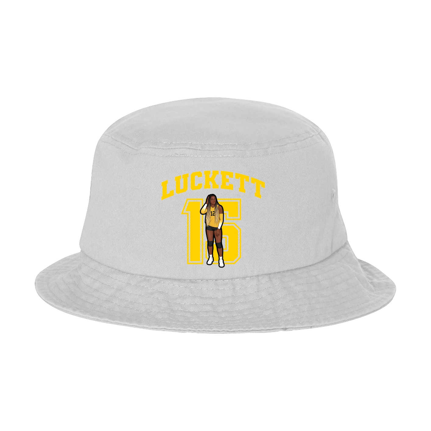 Bucket Cap — Number in White