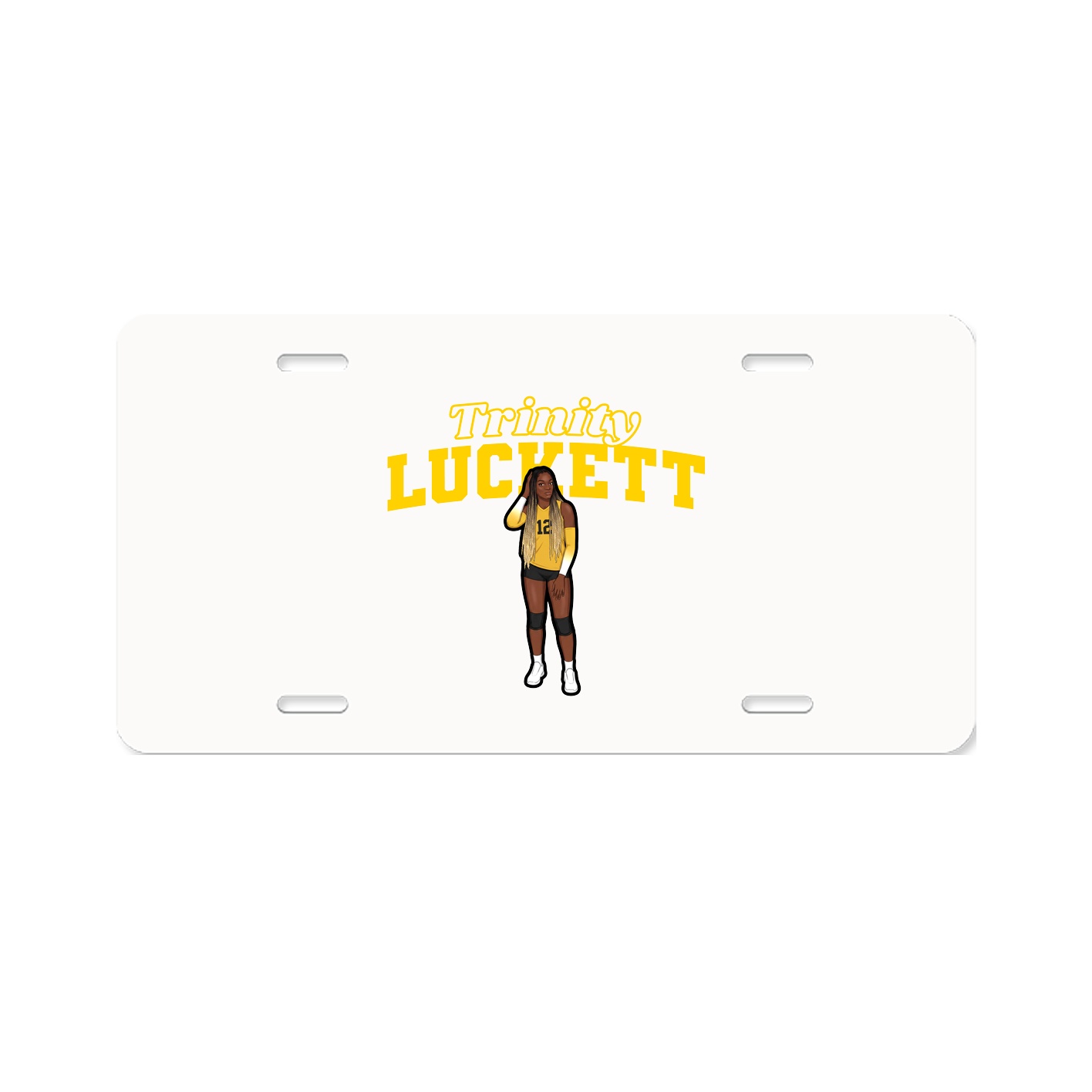 License Plate — Name Arch in Classic