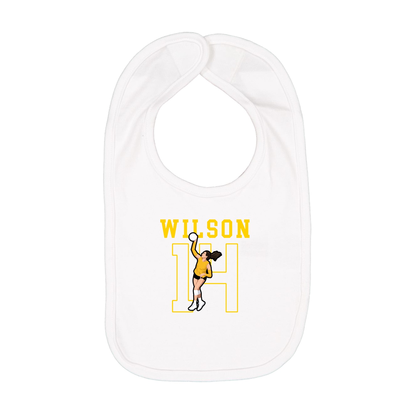 Infant Bib — Shirsey in White