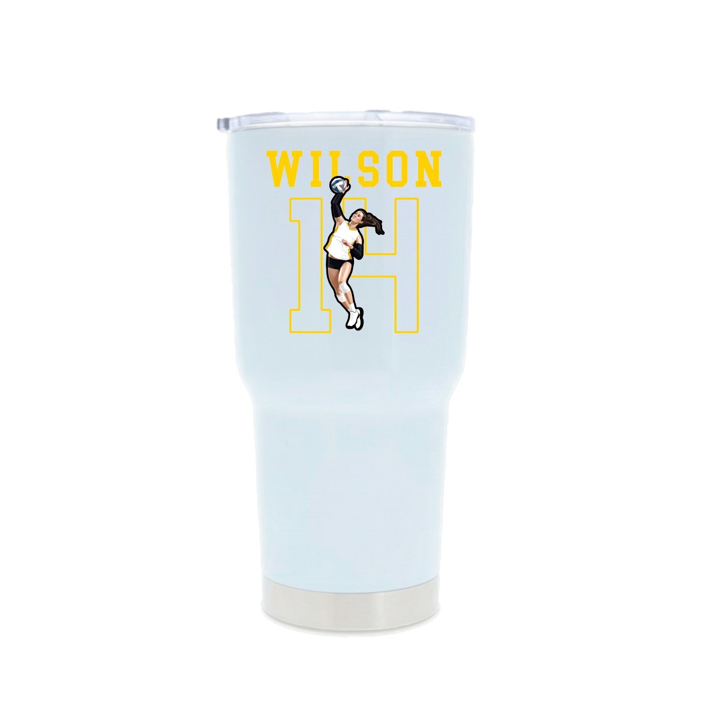 30oz Stainless Steel Tumbler — Shirsey in White