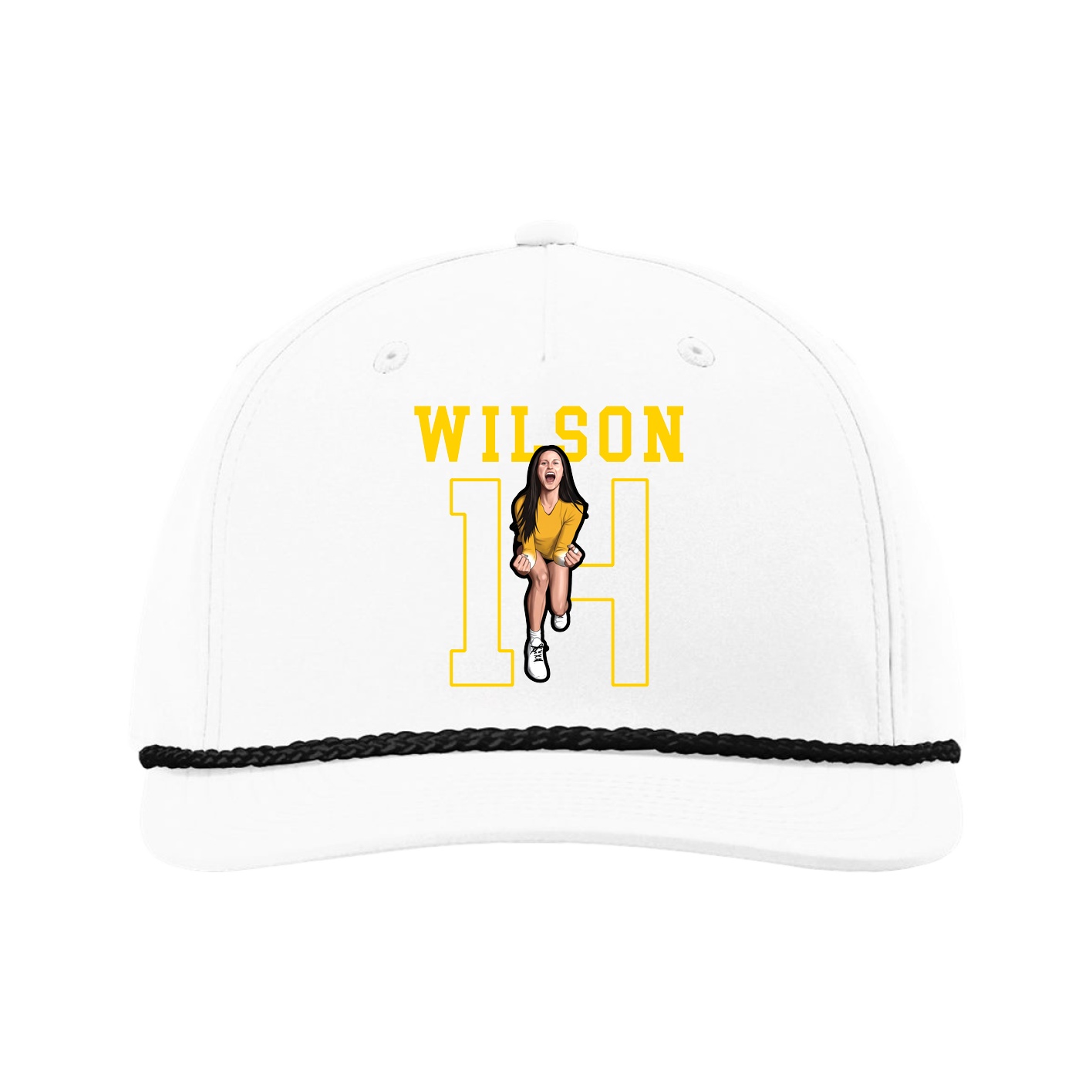 Five-Panel Classic Rope Cap — Shirsey in White