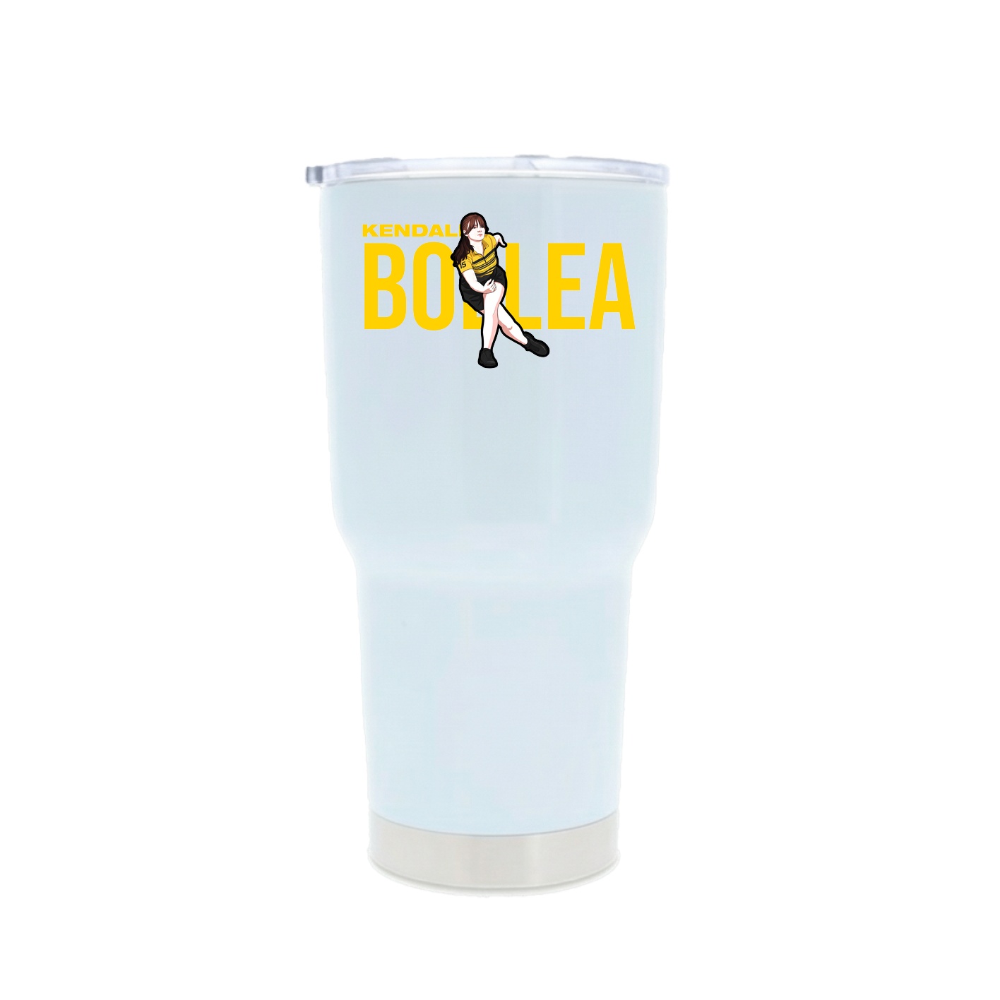 30oz Stainless Steel Tumbler — Player Name in White