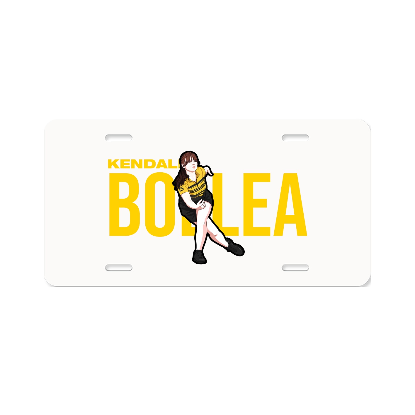 License Plate — Player Name in Classic