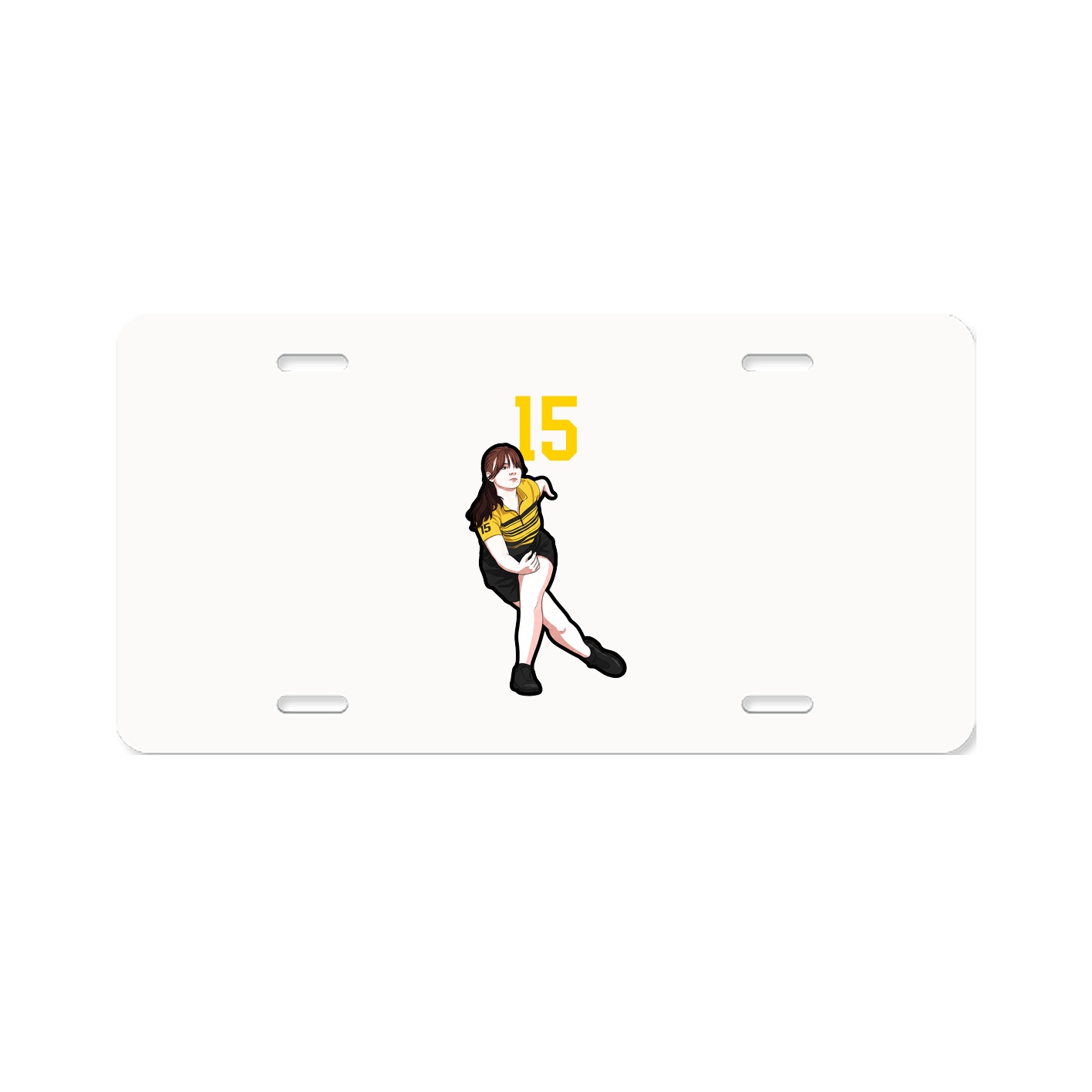 License Plate — Number Top in Classic
