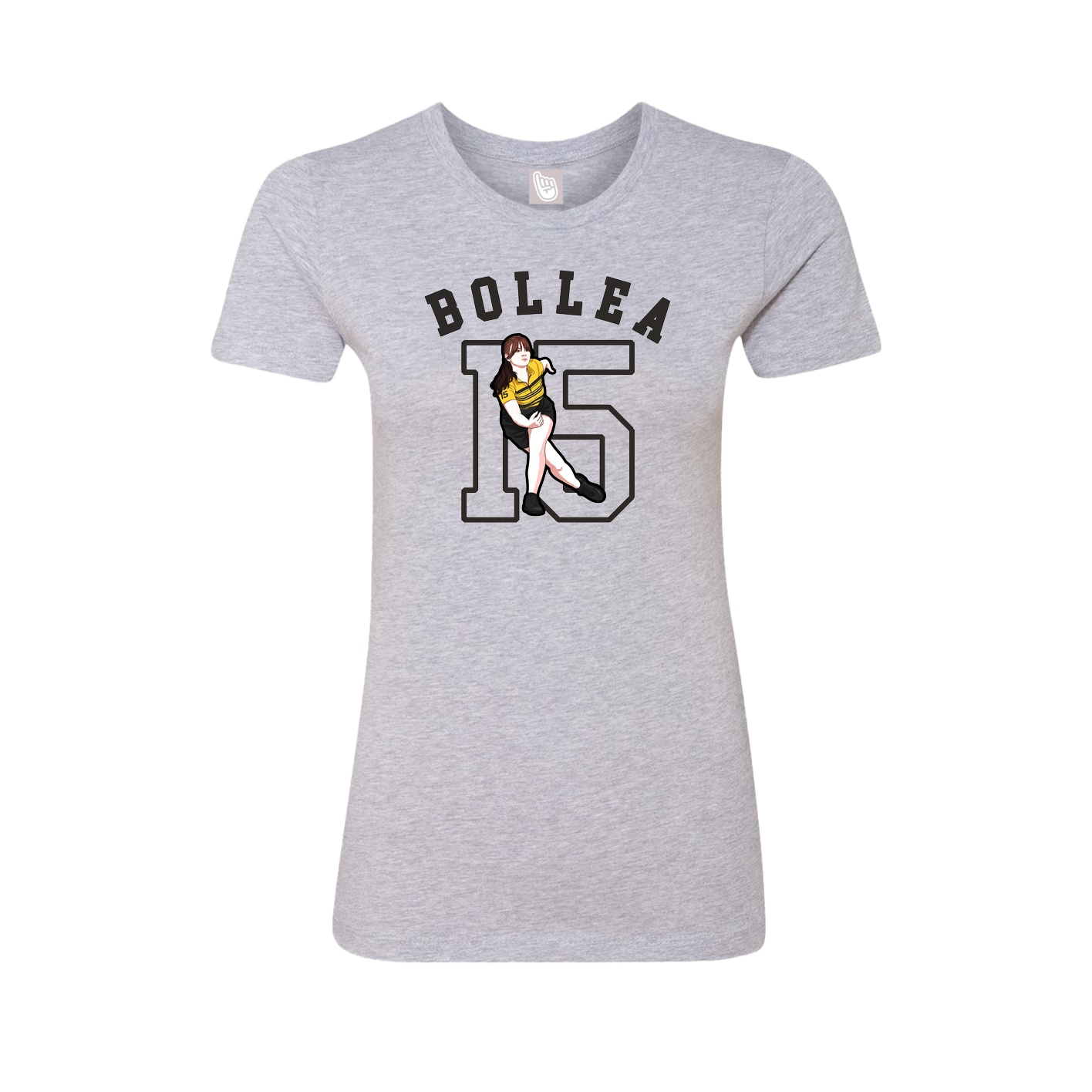 Fitted Women's Tee — Shirsey Arch in Grey